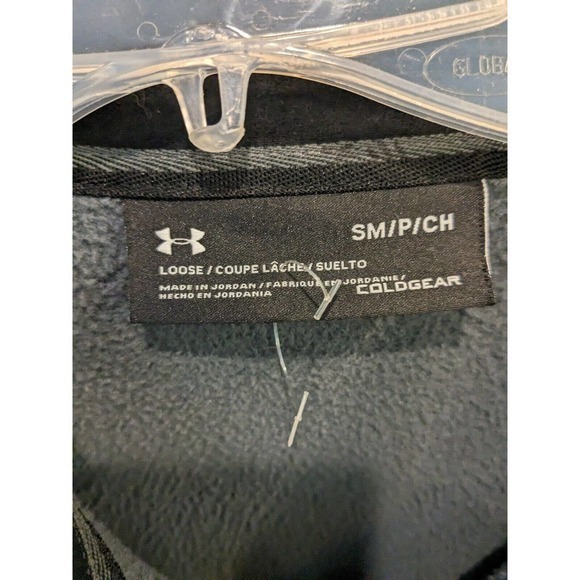 Under Armour Mens Coldgear 1/2 Zip shell/ Fleece Athletic Sweatshirt Small FLAW - Picture 4 of 5